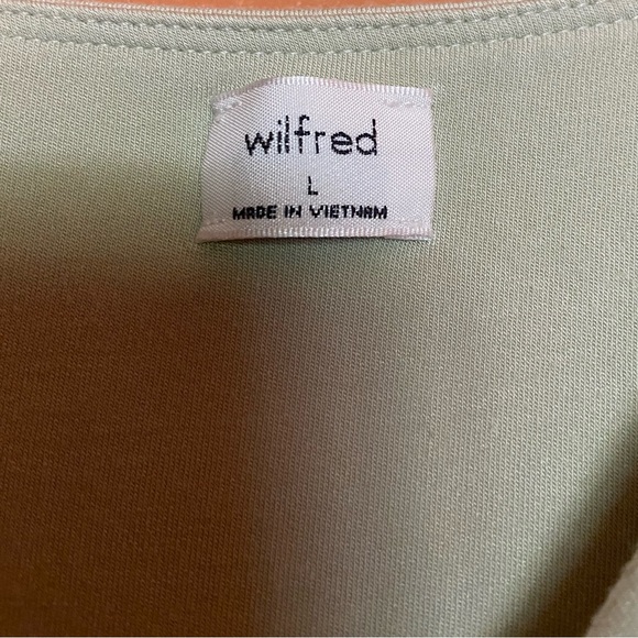 Wilfred Saturn Wrap Dress - Light Green Size Large - Picture 2 of 3